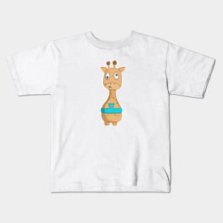 Uncomfortable Giraffe Kids T-Shirt